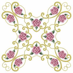 Pearl Roses Quilt 7 06 machine embroidery designs