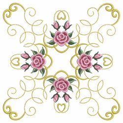 Pearl Roses Quilt 7 09 machine embroidery designs