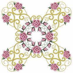 Pearl Roses Quilt 7 10 machine embroidery designs