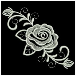 White Work Roses 3 07(Md) machine embroidery designs