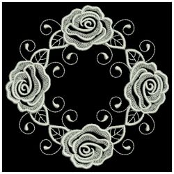 White Work Roses 3 10(Md) machine embroidery designs