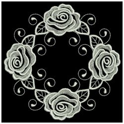 White Work Roses 3 10(Lg)