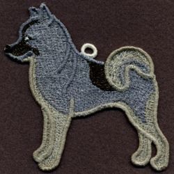 FSL Norwegian Elkhound machine embroidery designs