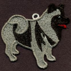 FSL Keeshond machine embroidery designs