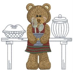 Kitchen Bear 03 machine embroidery designs