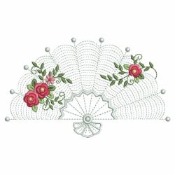 Rippled Rose Fans 06(Sm) machine embroidery designs