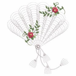 Rippled Rose Fans 07(Sm) machine embroidery designs