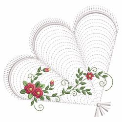 Rippled Rose Fans 08(Md) machine embroidery designs
