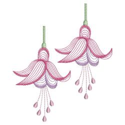 Rippled Bleeding Hearts(Sm) machine embroidery designs