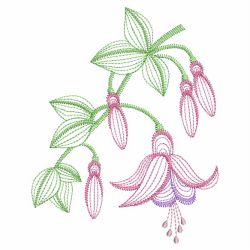 Rippled Bleeding Hearts 02(Sm) machine embroidery designs