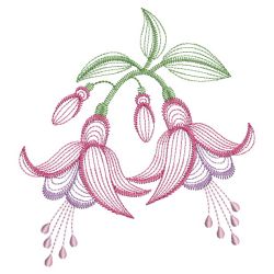 Rippled Bleeding Hearts 08(Lg) machine embroidery designs