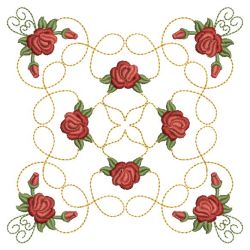 Red Roses Quilt 04(Md) machine embroidery designs
