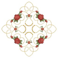 Red Roses Quilt 06(Sm) machine embroidery designs