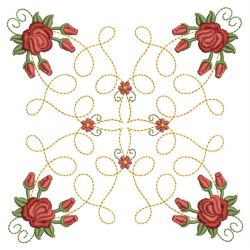 Red Roses Quilt 09(Md) machine embroidery designs