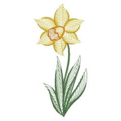 Daffodils 01(Lg) machine embroidery designs