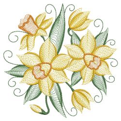 Daffodils 06(Sm) machine embroidery designs