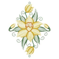 Daffodils 07(Lg) machine embroidery designs