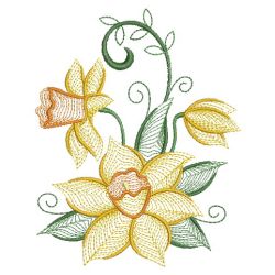 Daffodils 09(Lg) machine embroidery designs