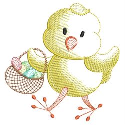 Easter Chick 02(Md) machine embroidery designs