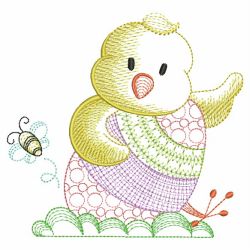 Easter Chick 04(Lg) machine embroidery designs