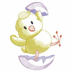 Easter Chick 07(Md) machine embroidery designs