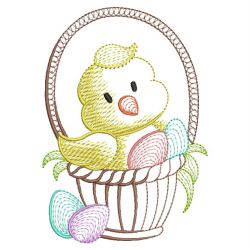 Easter Chick 09(Lg) machine embroidery designs