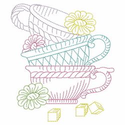 Vintage Tea Set 3 07(Lg) machine embroidery designs