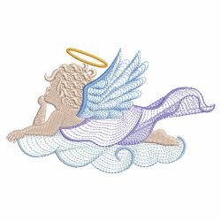 Rippled Little Angels 04(Lg) machine embroidery designs