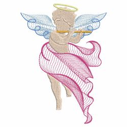 Rippled Little Angels 09(Lg) machine embroidery designs