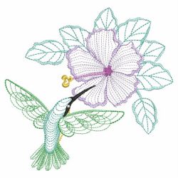 Rippled Hummingbirds 2 07(Lg) machine embroidery designs