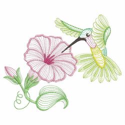 Rippled Hummingbirds 2 08(Md) machine embroidery designs