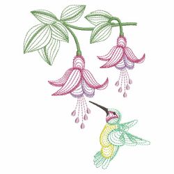 Rippled Hummingbirds 2 10(Md) machine embroidery designs