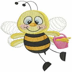 Spring Time Bee machine embroidery designs