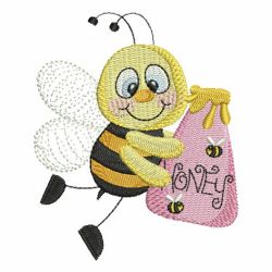 Spring Time Bee 02 machine embroidery designs