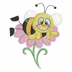 Spring Time Bee 03 machine embroidery designs