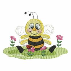 Spring Time Bee 06 machine embroidery designs