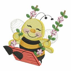 Spring Time Bee 07 machine embroidery designs