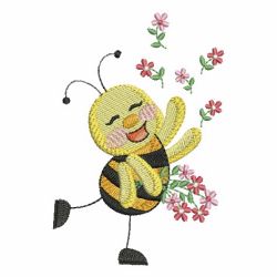 Spring Time Bee 09 machine embroidery designs