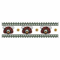 Ladybug Borders 03(Md) machine embroidery designs