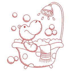 Redwork Bath Time Cuties 08(Lg)