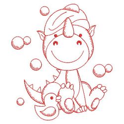 Redwork Bath Time Cuties 09(Md) machine embroidery designs