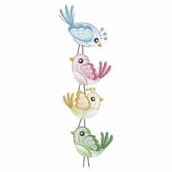 Happy Birds 01(Lg) machine embroidery designs