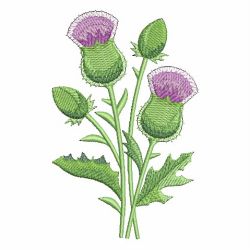 Blooming Thistle 05 machine embroidery designs