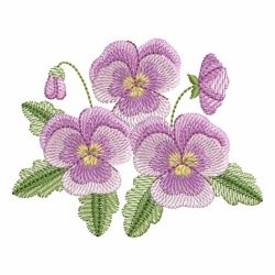 Pansy Beauty 01 machine embroidery designs