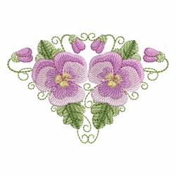 Pansy Beauty 04 machine embroidery designs