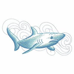 Sketched Sealife 2(Lg) machine embroidery designs