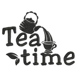 Tea Time Silhouettes 01 machine embroidery designs