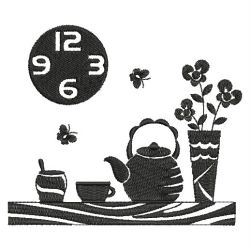 Tea Time Silhouettes 04 machine embroidery designs