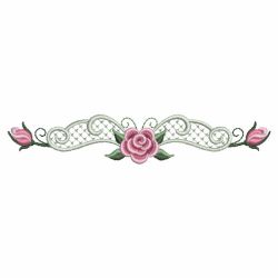 Pearl Roses Borders 05(Sm) machine embroidery designs