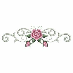 Pearl Roses Borders 09(Sm) machine embroidery designs